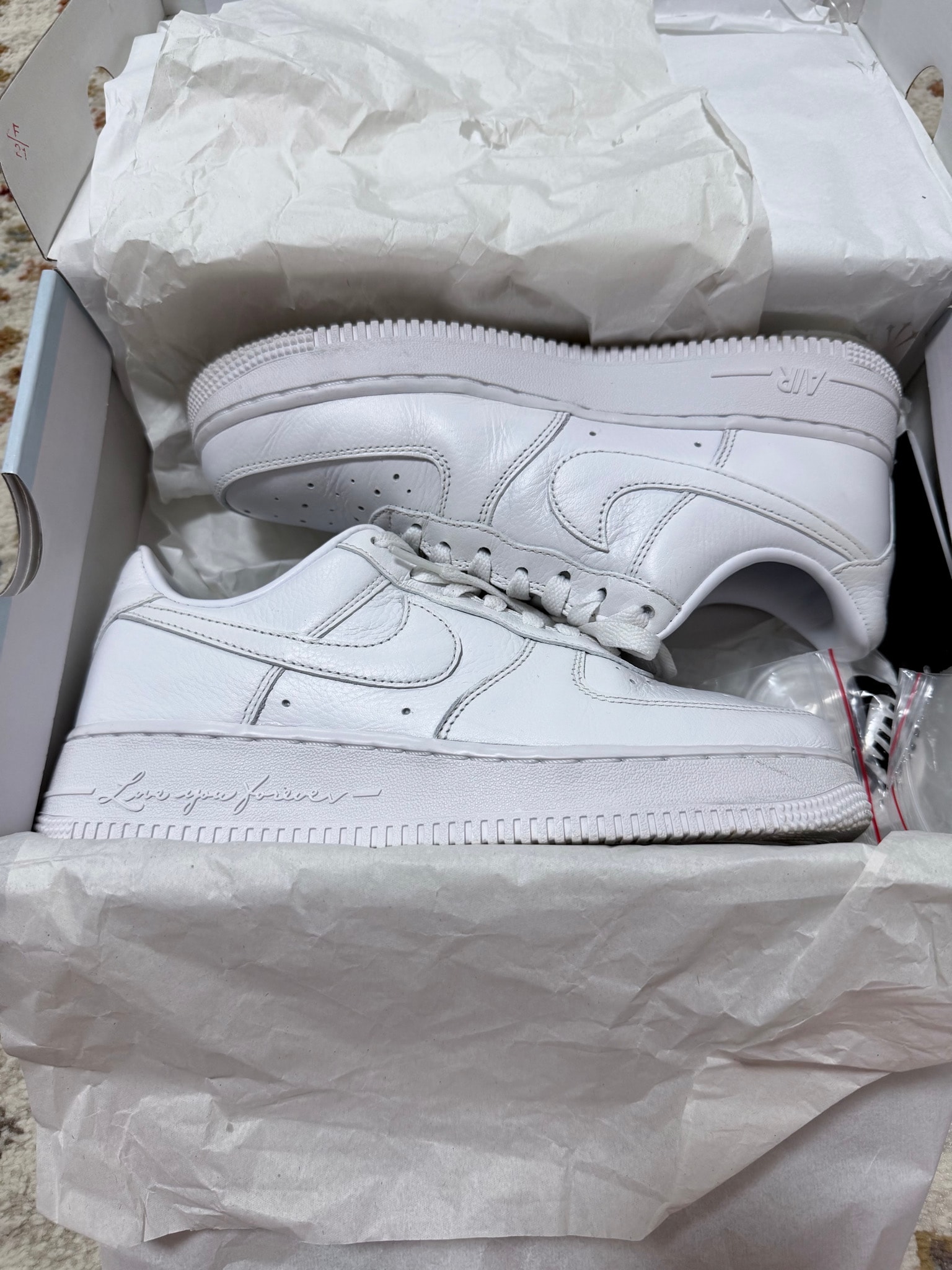 Drake NOCTA × Nike Air Force 1 Low Love You Forver "White"