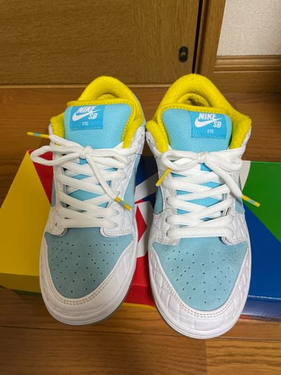 FTC × Nike SB Dunk Low "White/Blue"