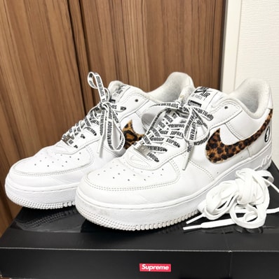 GOODENOUGH × Supreme × Nike Air Force 1 Low "White/Leopard" (25SS Week15)