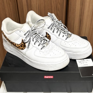 GOODENOUGH × Supreme × Nike Air Force 1 Low "White/Leopard" (25SS Week15)