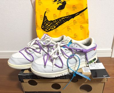 Off-White × Nike Dunk Low "Sail/Neutral Gray"