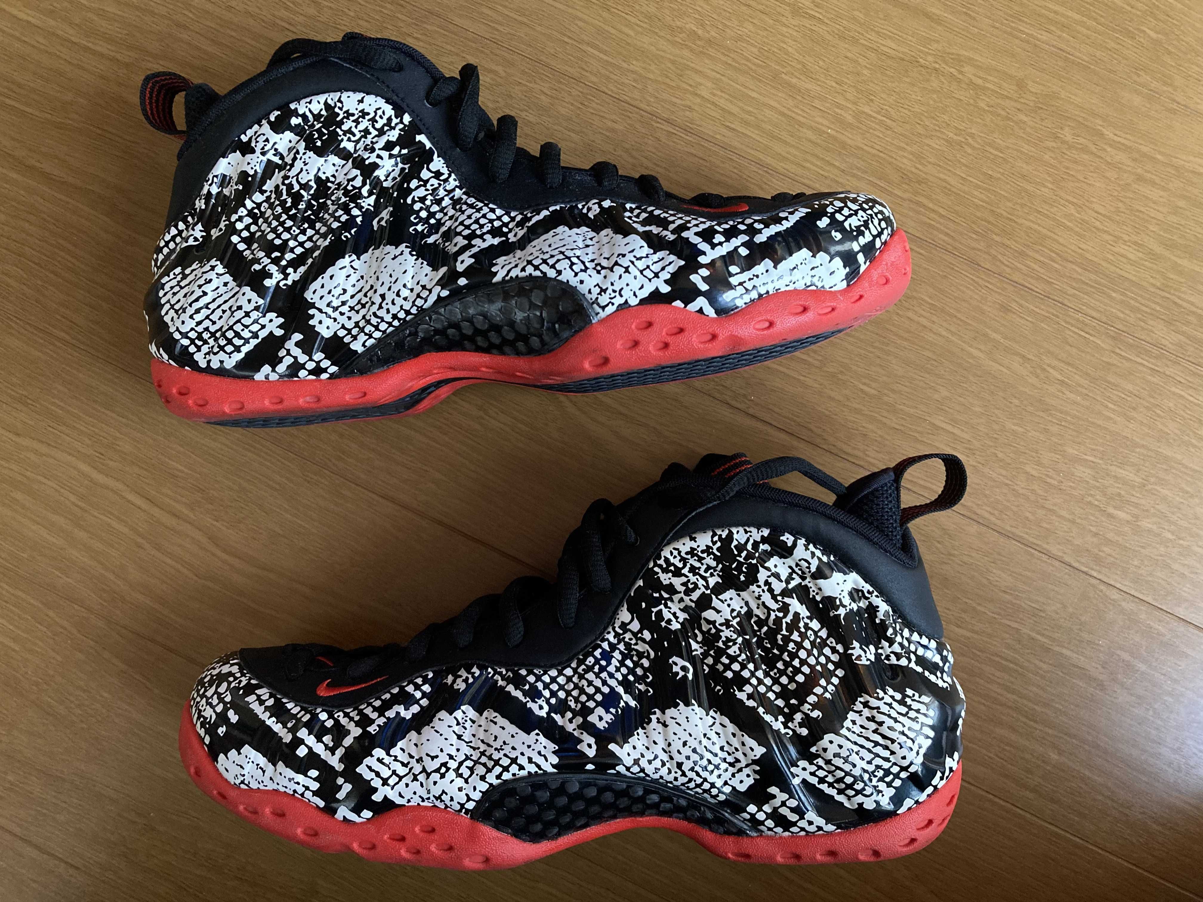 Nike Air Foamposite One "Sail/Black/Habanero Red"