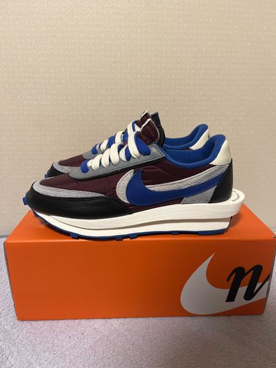 UNDERCOVER × sacai × Nike LD Waffle "Night Maroon/Pale Ivory-Ground Grey-Team Royal"