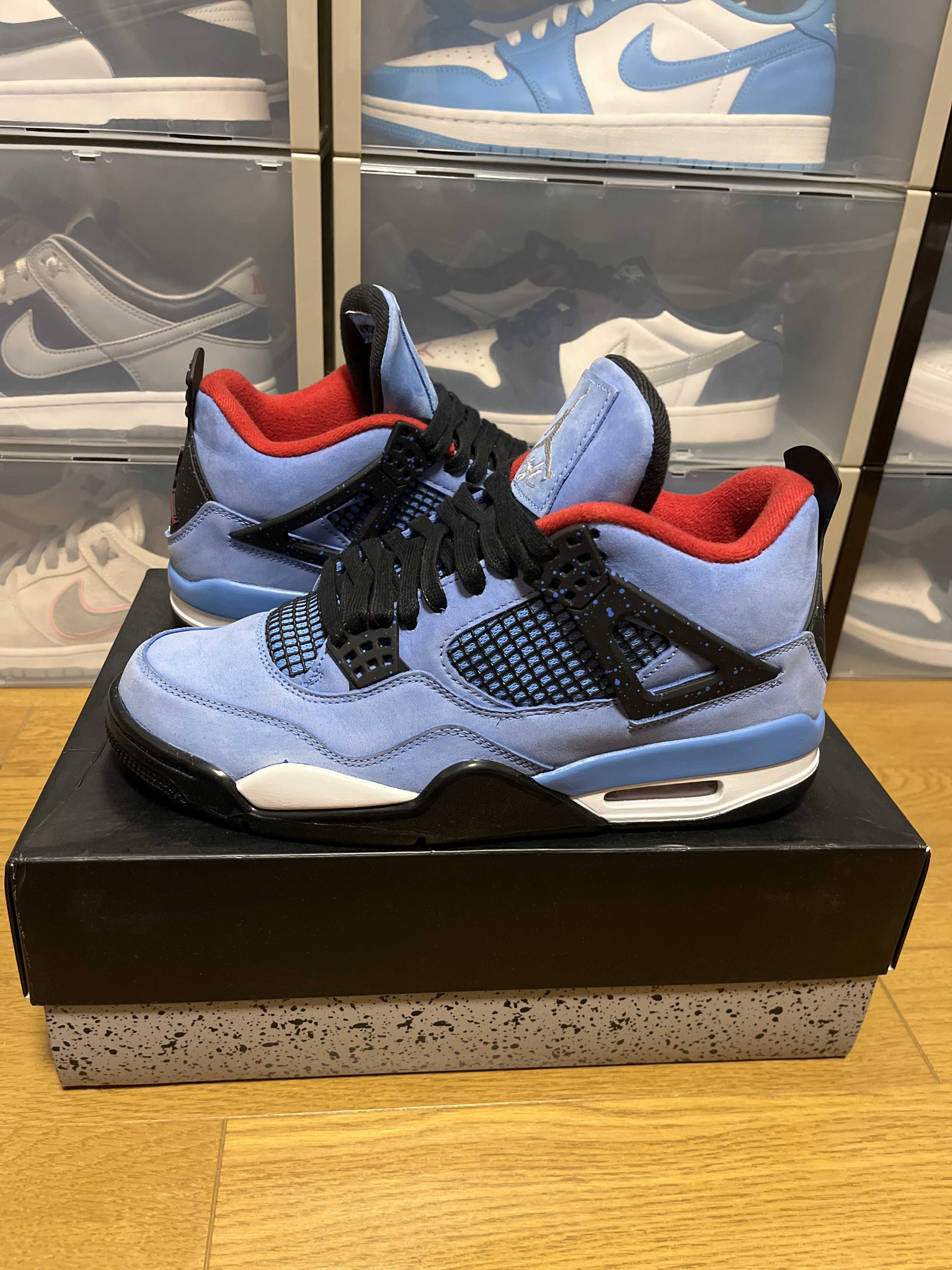 Travis Scott × Nike Air Jordan 4 Retro Cactus Jack "University Blue"