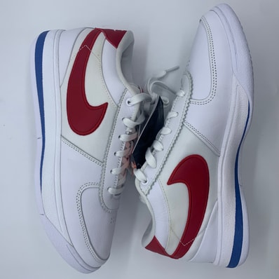 Nike Book 1 Cortez "Forrest Gump/White and Varsity Red" (FJ4250-105/FJ4249-105)