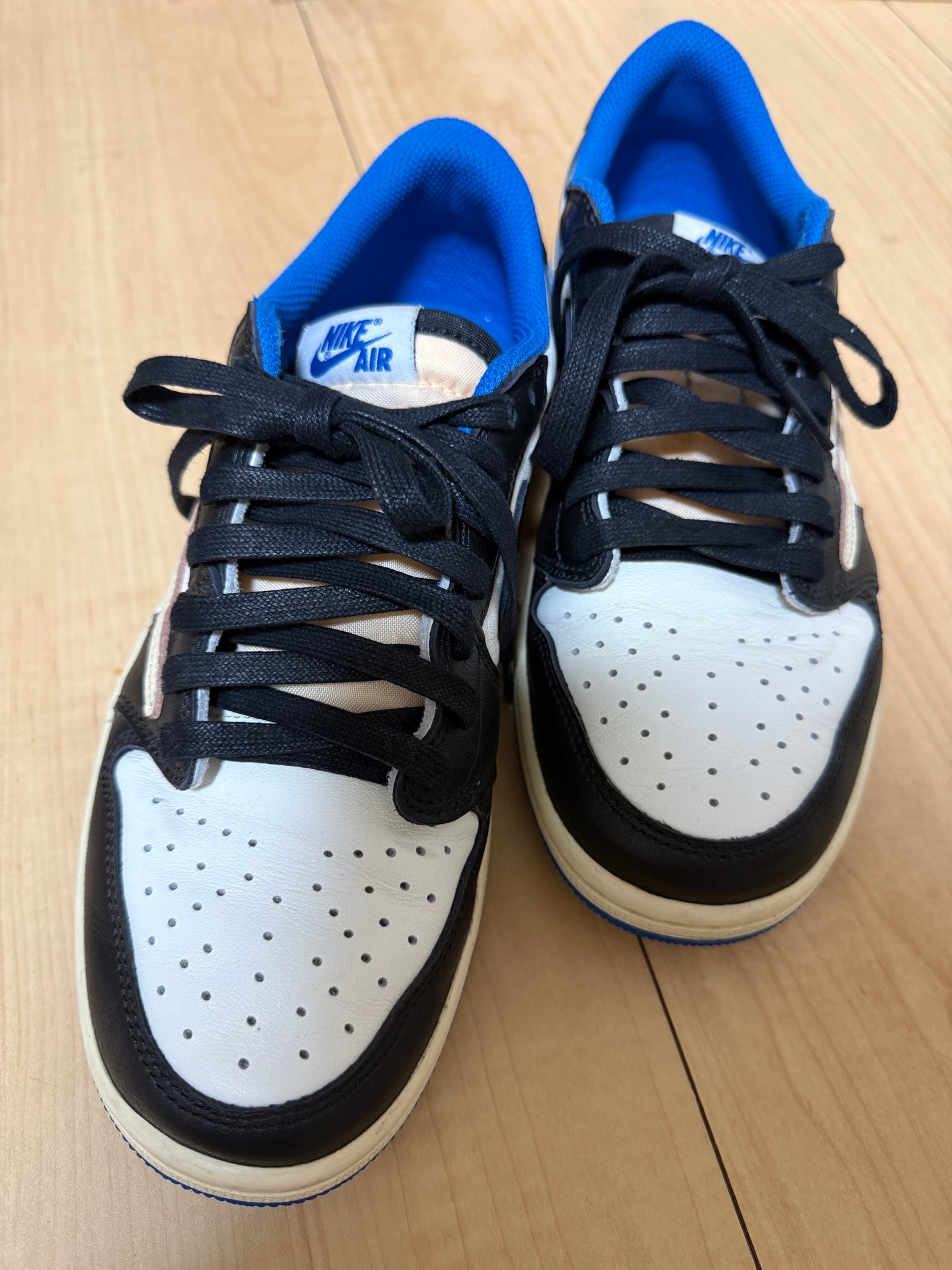 Travis Scott × fragment design × Nike Air Jordan 1 Low OG SP "Military Blue"