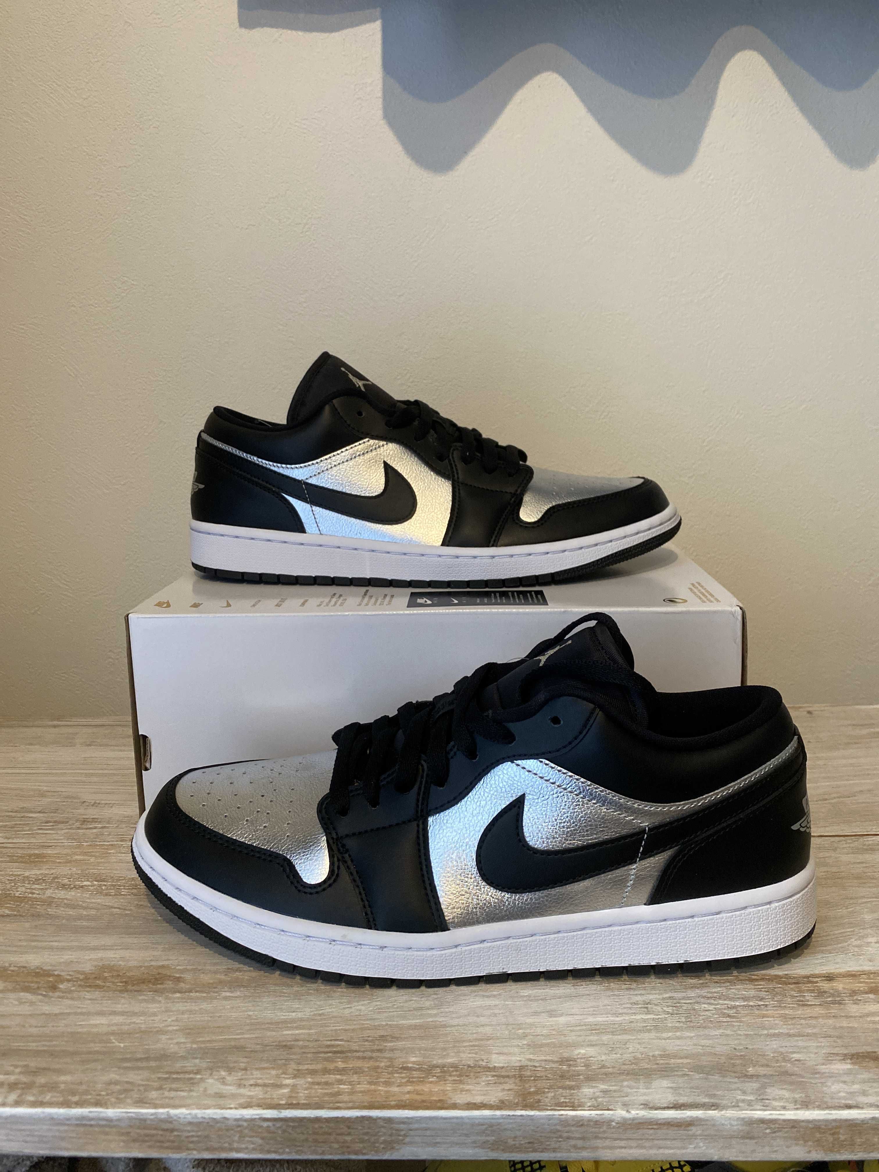 Nike Women's Air Jordan 1 Low SE "Black/Metallic Silver"