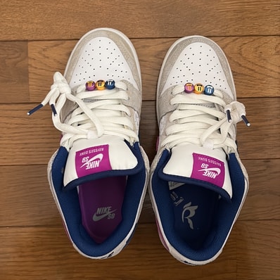 Rayssa Leal × Nike SB Dunk Low PRM "Pure Platinum and Vivid Purple"