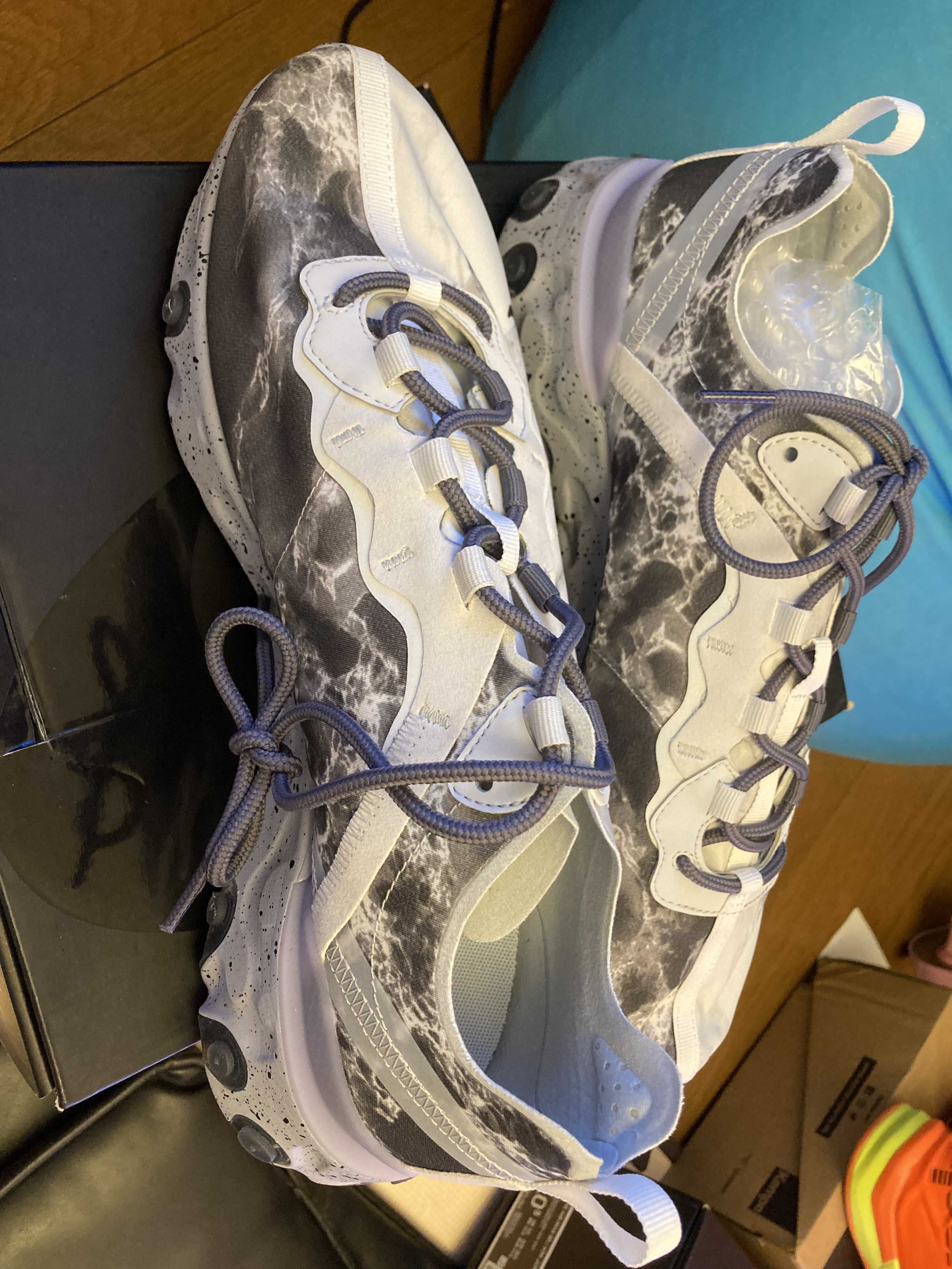 KENDRICK LAMAR×NIKE REACT ELEMENT 55 "PURE PLATINUM/CLEAR-WOLF GREY-BLACK"