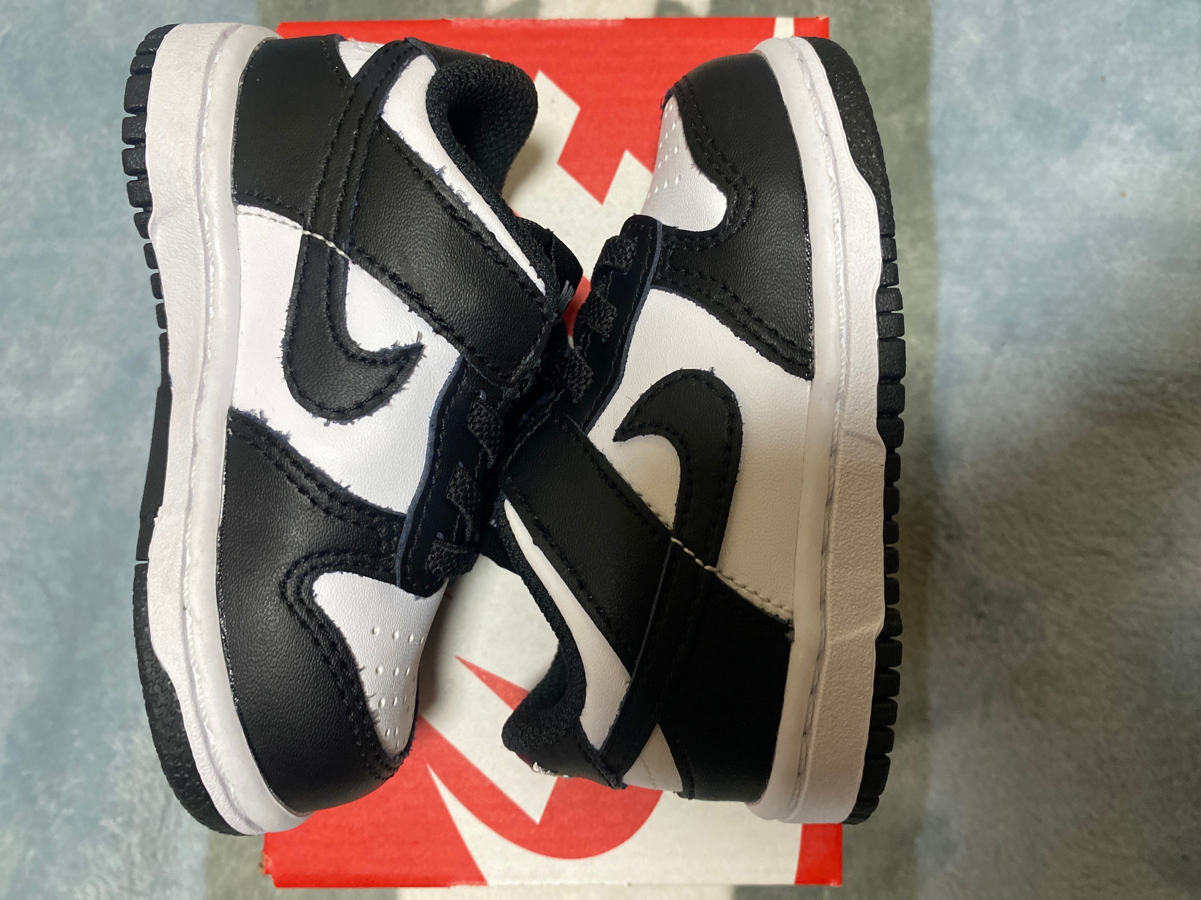 Nike TD Dunk Low "White/Black"