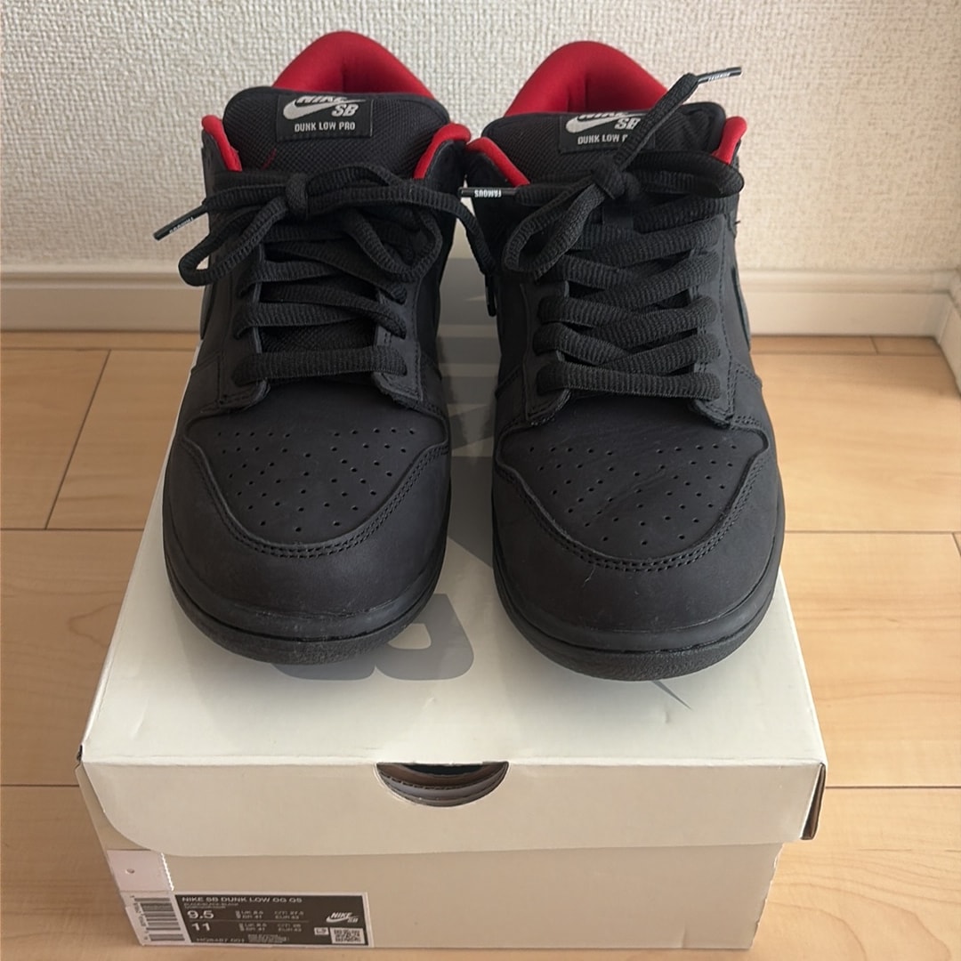 Supreme × Nike SB Dunk Low "Black" (25FW Week2)