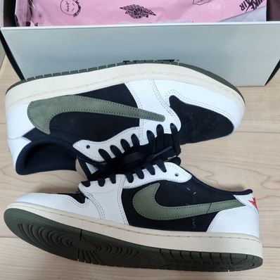 Travis Scott × Nike Women's Air Jordan 1 Low OG "Medium Olive"