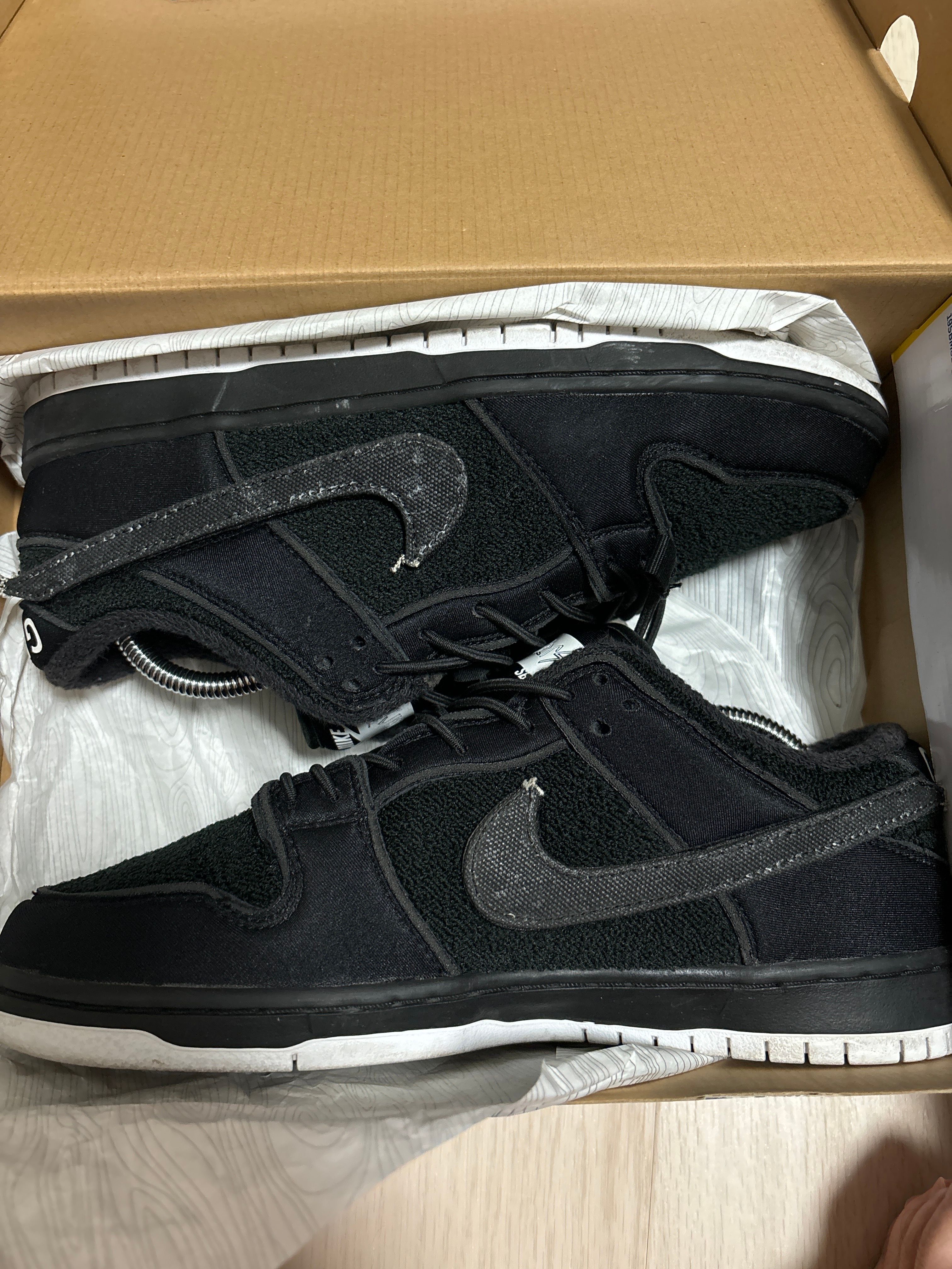 Gnarhunters × Nike SB Dunk Low "Black/White"