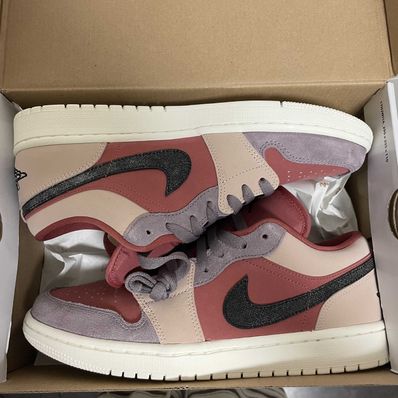Nike Women's Air Jordan 1 Low "Canyon Rust/Black-Purple Smoke"