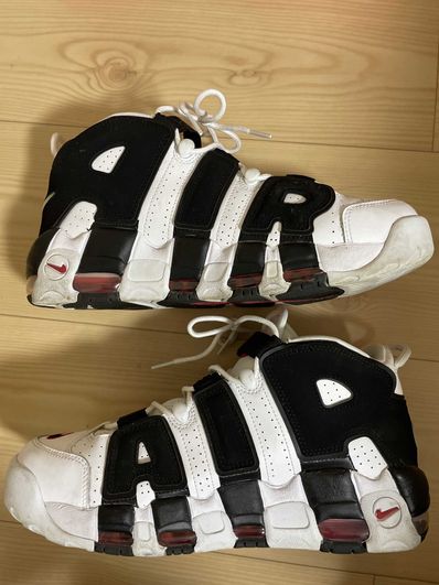 NIKE AIR MORE UPTEMPO "WHITE/BLACK/UNIVERSITY RED"(2020)
