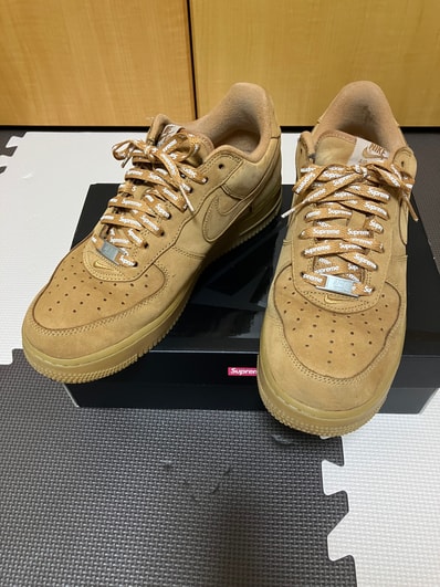 Supreme × Nike Air Force 1 Low "Flax/Wheat"