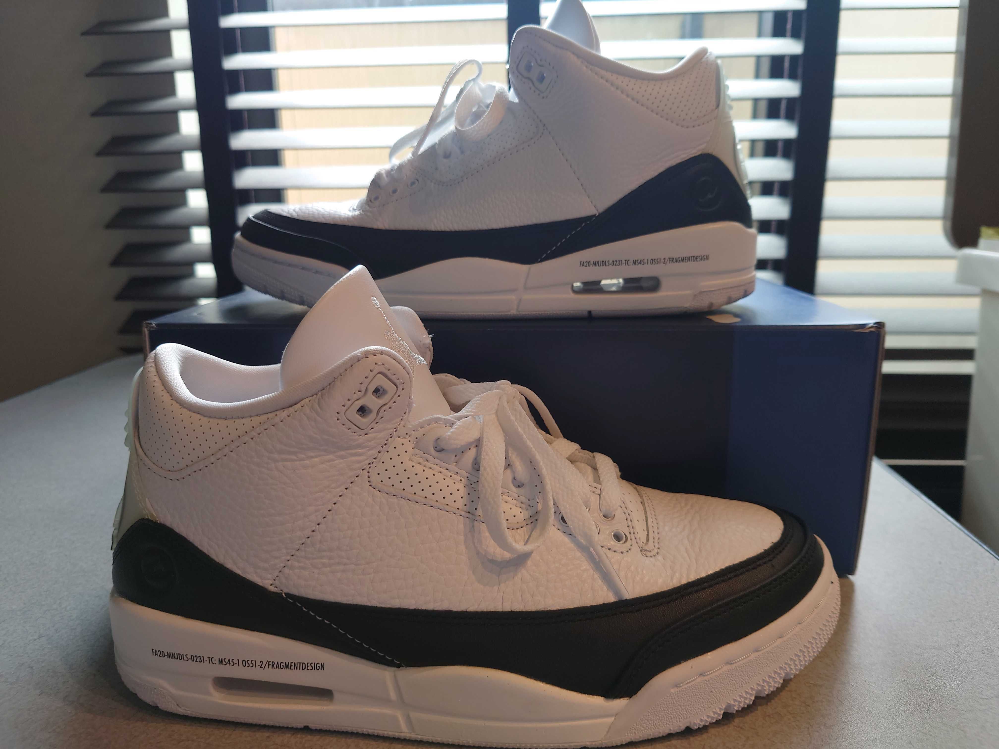 Fragment × Nike Air Jordan 3 "White/Black"