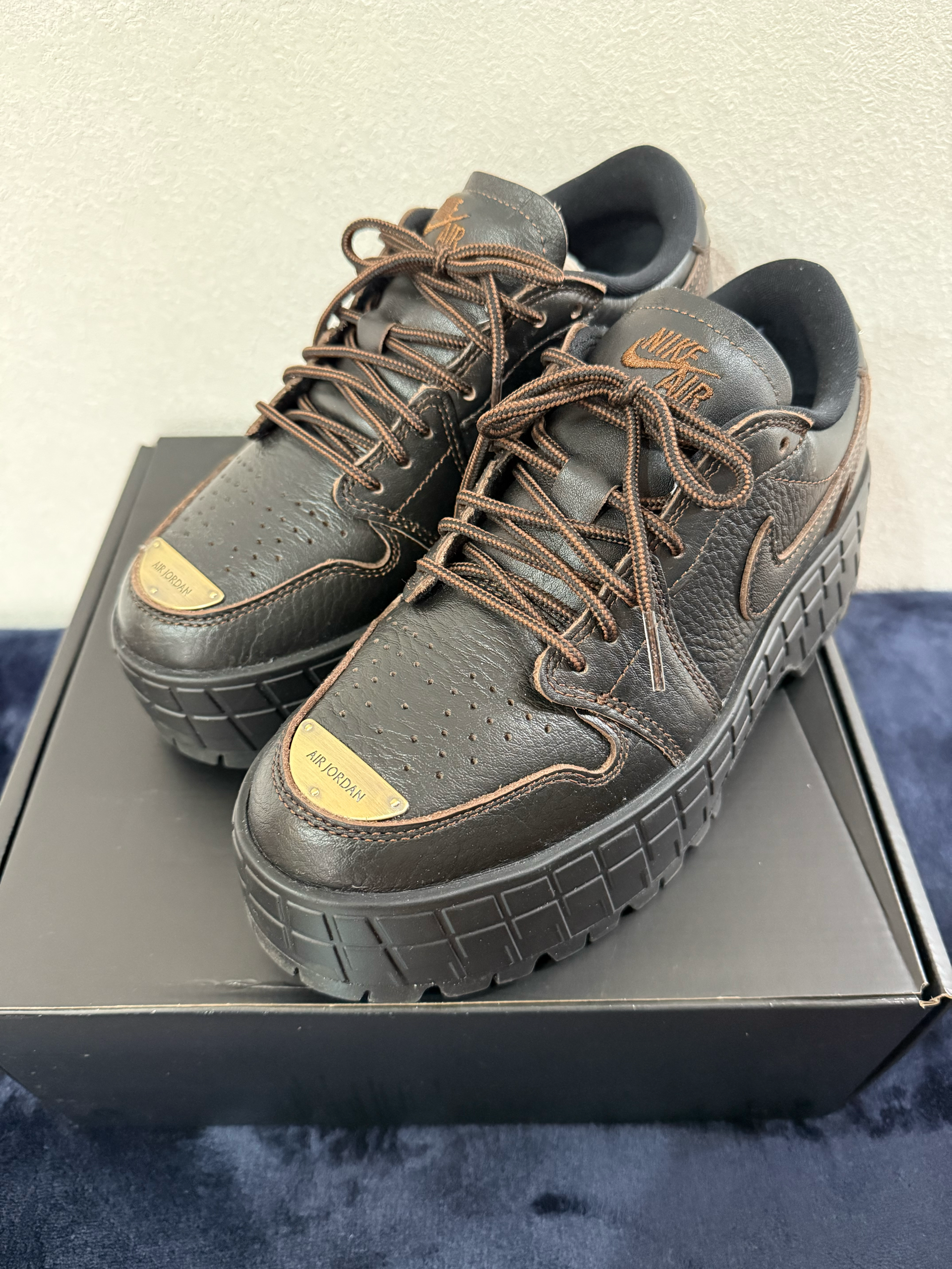 Nike Women's Air Jordan 1 Brooklyn Low "Black/Cacao Wow"