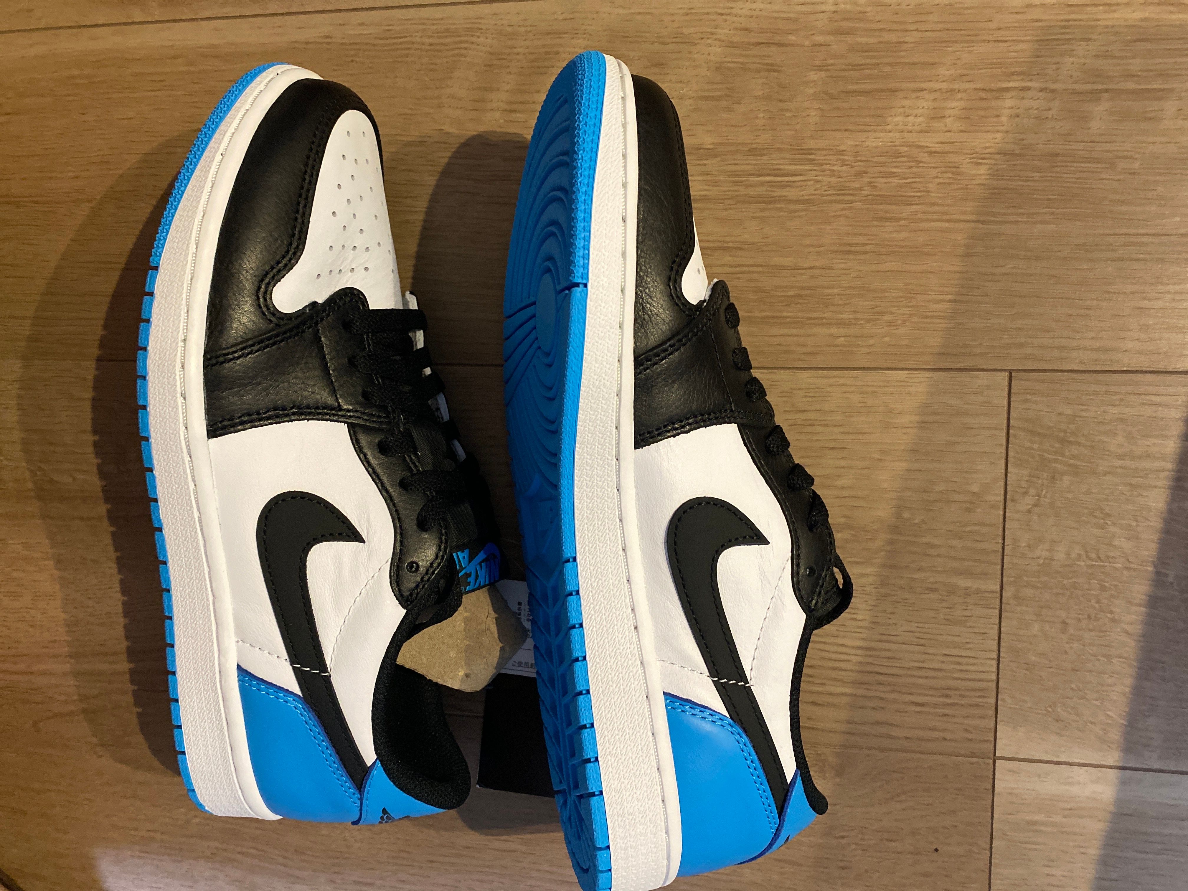 Nike Air Jordan 1 Low OG "Black and Dark Powder Blue/UNC"