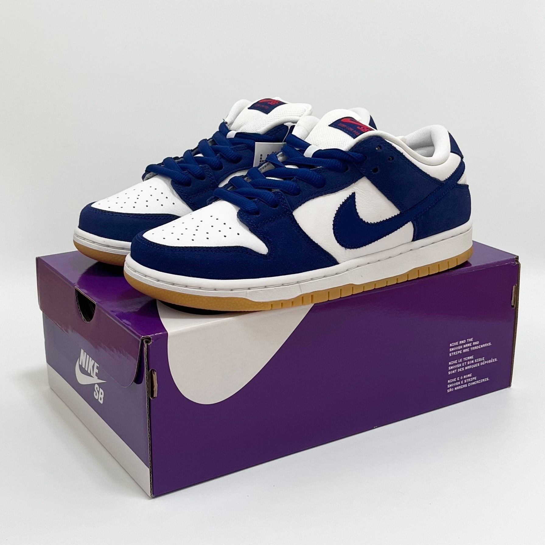 Nike SB Dunk Low "Los Angeles Dodgers/Deep Royal Blue"