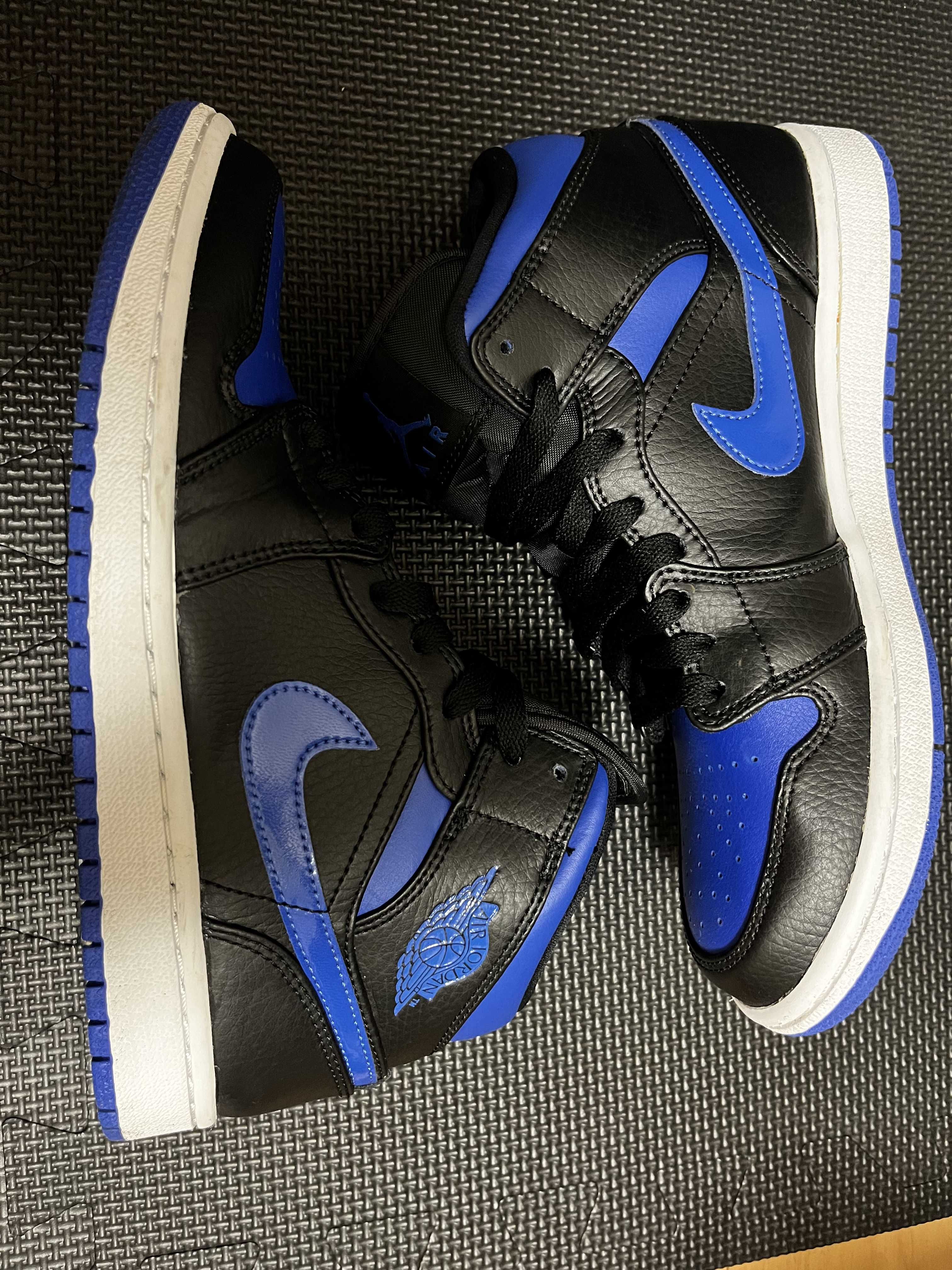 NIKE AIR JORDAN 1 MID "BLACK/BLUE"