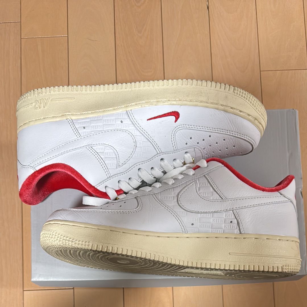 KITH × Nike Air Force 1 Low "White/Red"