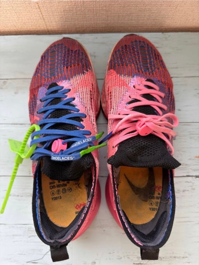 Off-White × Nike Air Zoom Tempo Next% Flyknit "Pink Glow"