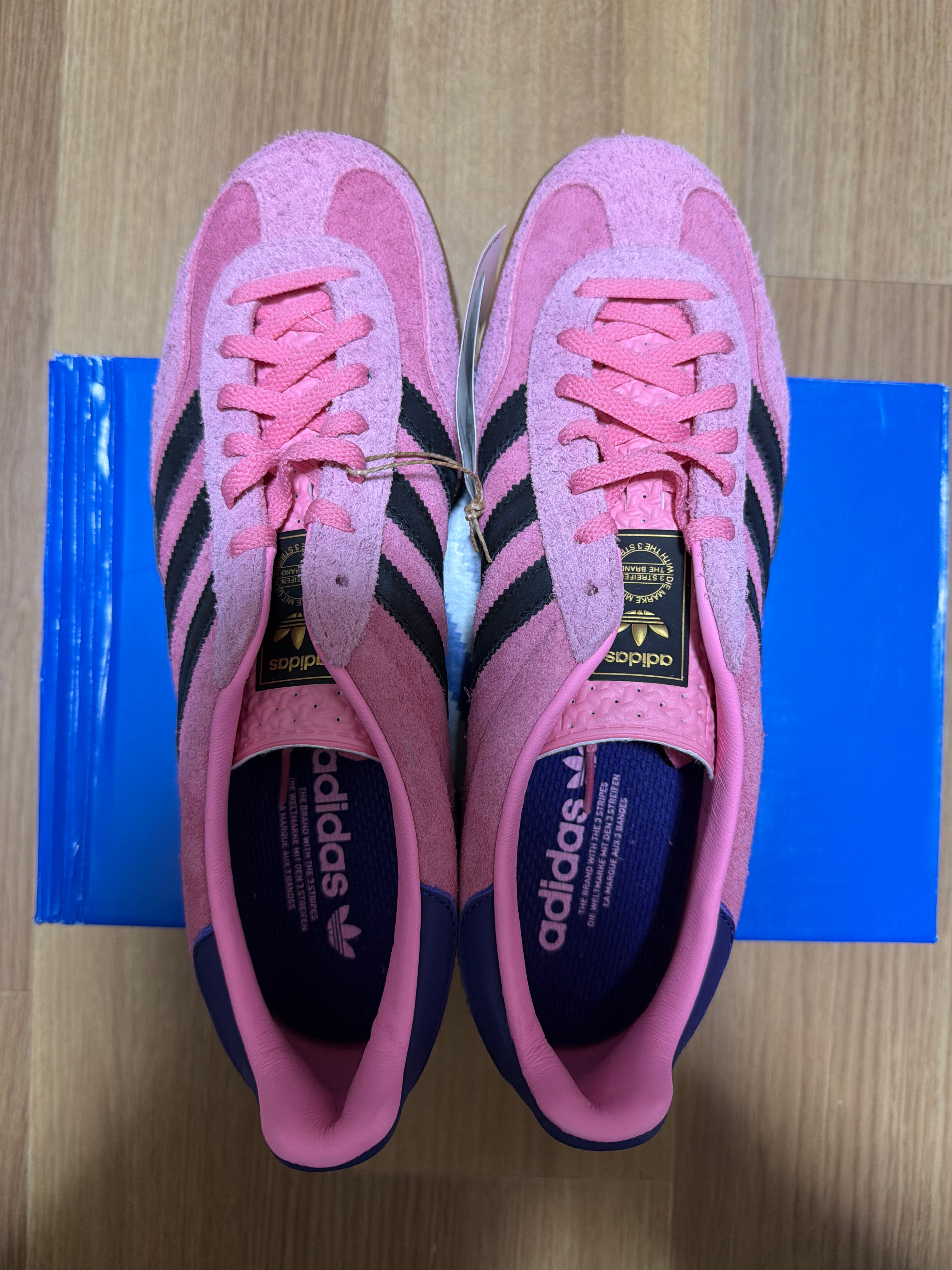 adidas Women's Gazelle Indoor "Bliss Pink/Core Black/Collegiate Purple"
