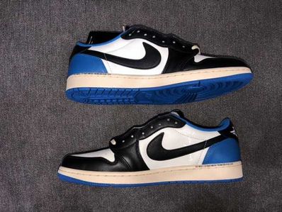 Travis Scott × fragment design × Nike Air Jordan 1 Low OG SP "Military Blue"