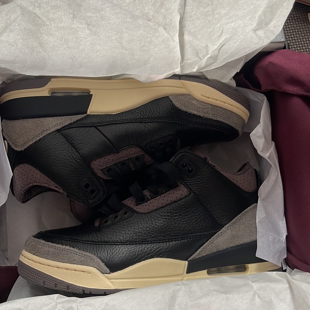 A Ma Maniere × Nike Women's Air Jordan 3 Retro OG SP "Black and Flat Pewter/WYWS"