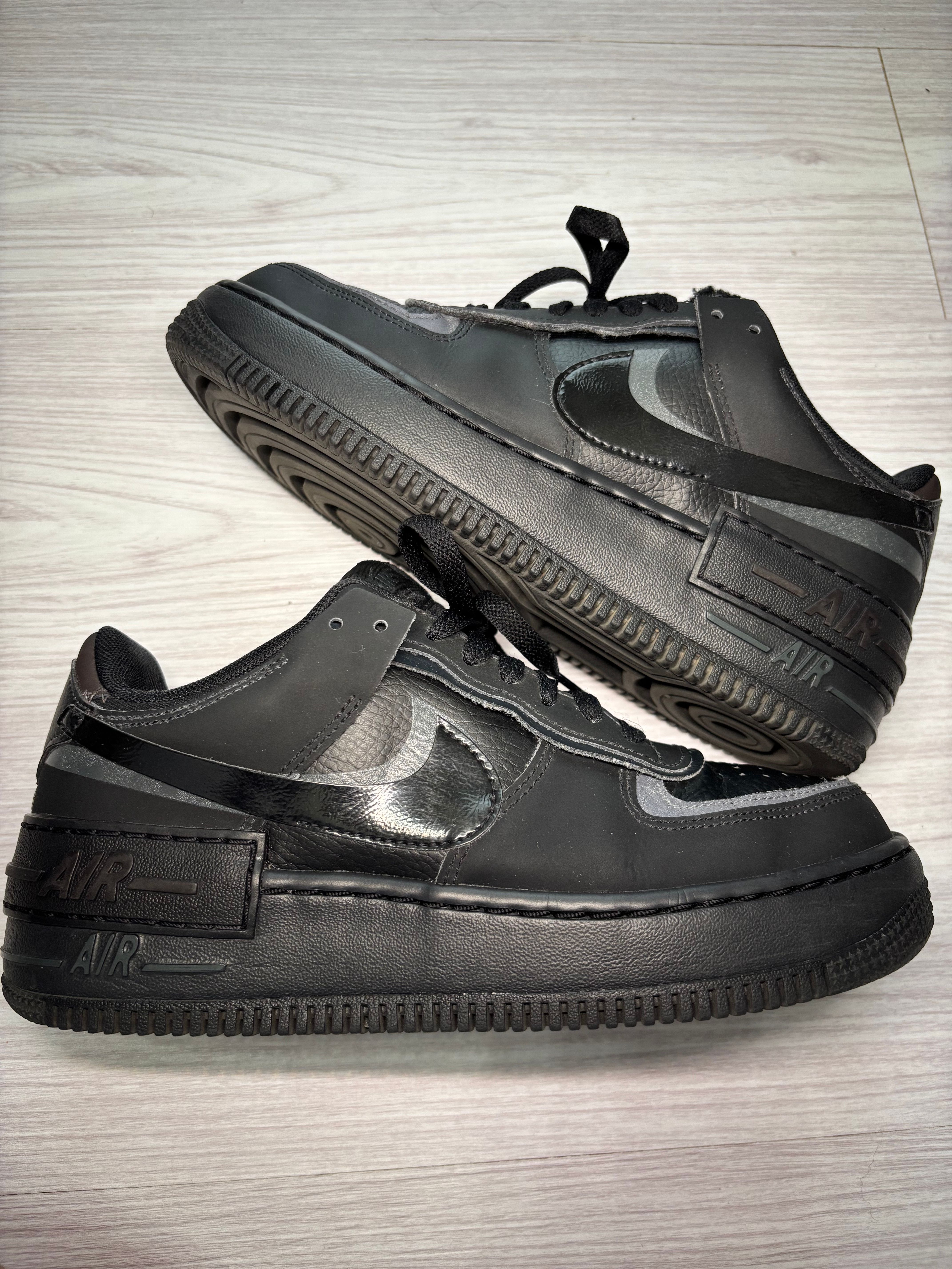 Nike Women's Air Force 1 Shadow "Black/Anthracite/Velvet Brown"