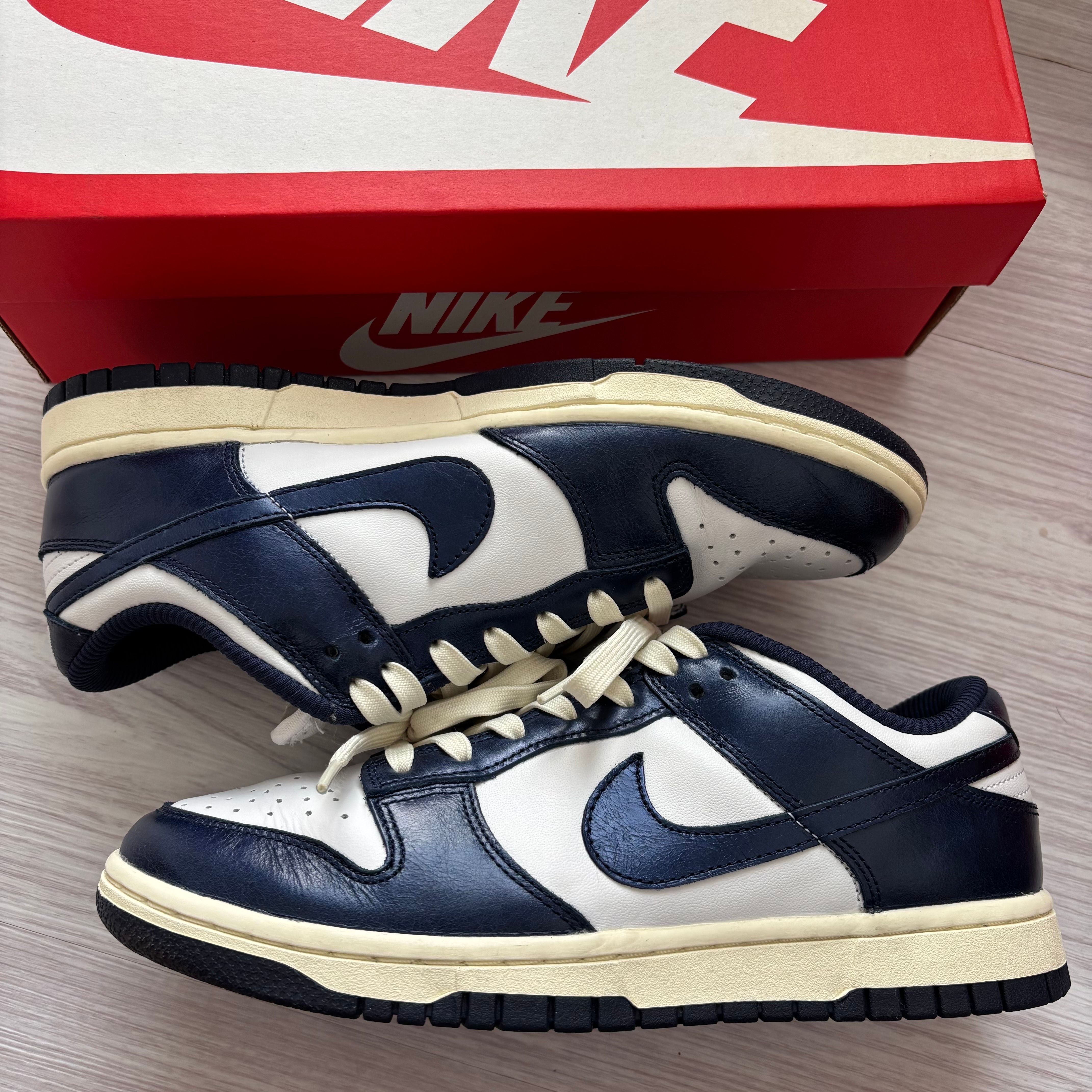 Nike Women's Dunk Low PRM "Midnight Navy and White"