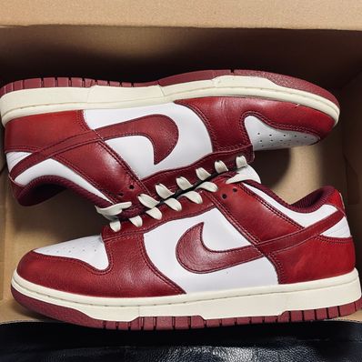 Nike Women's Dunk Low PRM "Team Red and White"