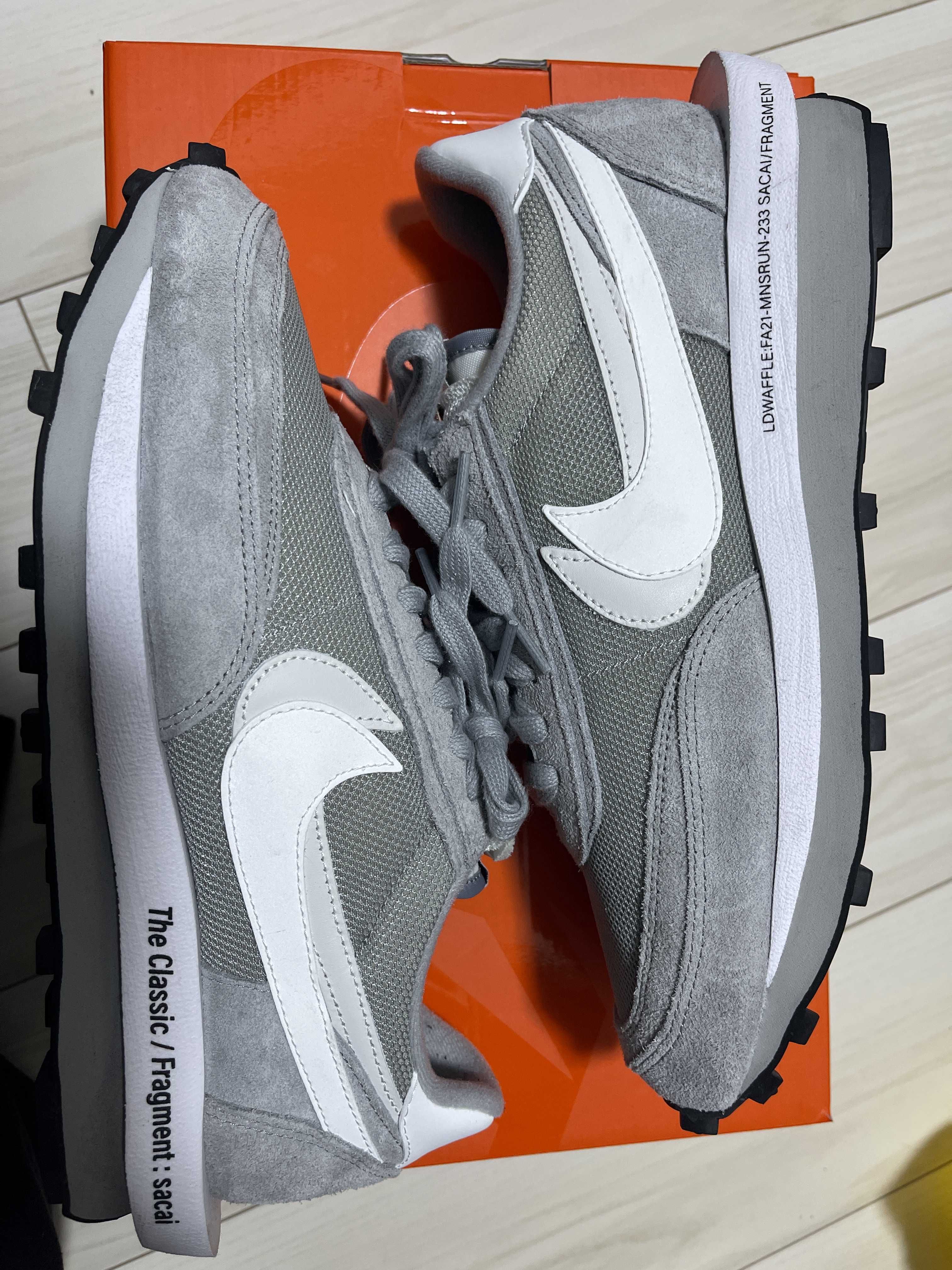 Fragment × sacai × Nike LD Waffle "Light Smoke Grey"