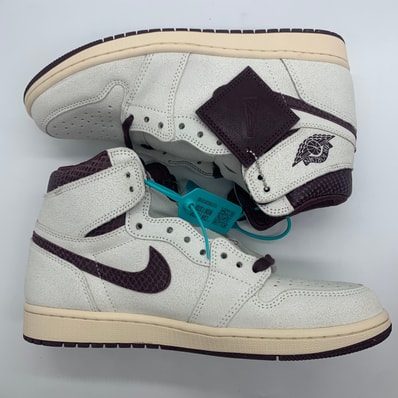 A Ma Maniere × Nike Air Jordan 1 Retro High OG "Sail and Burgundy"