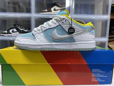 FTC × Nike SB Dunk Low "White/Blue"