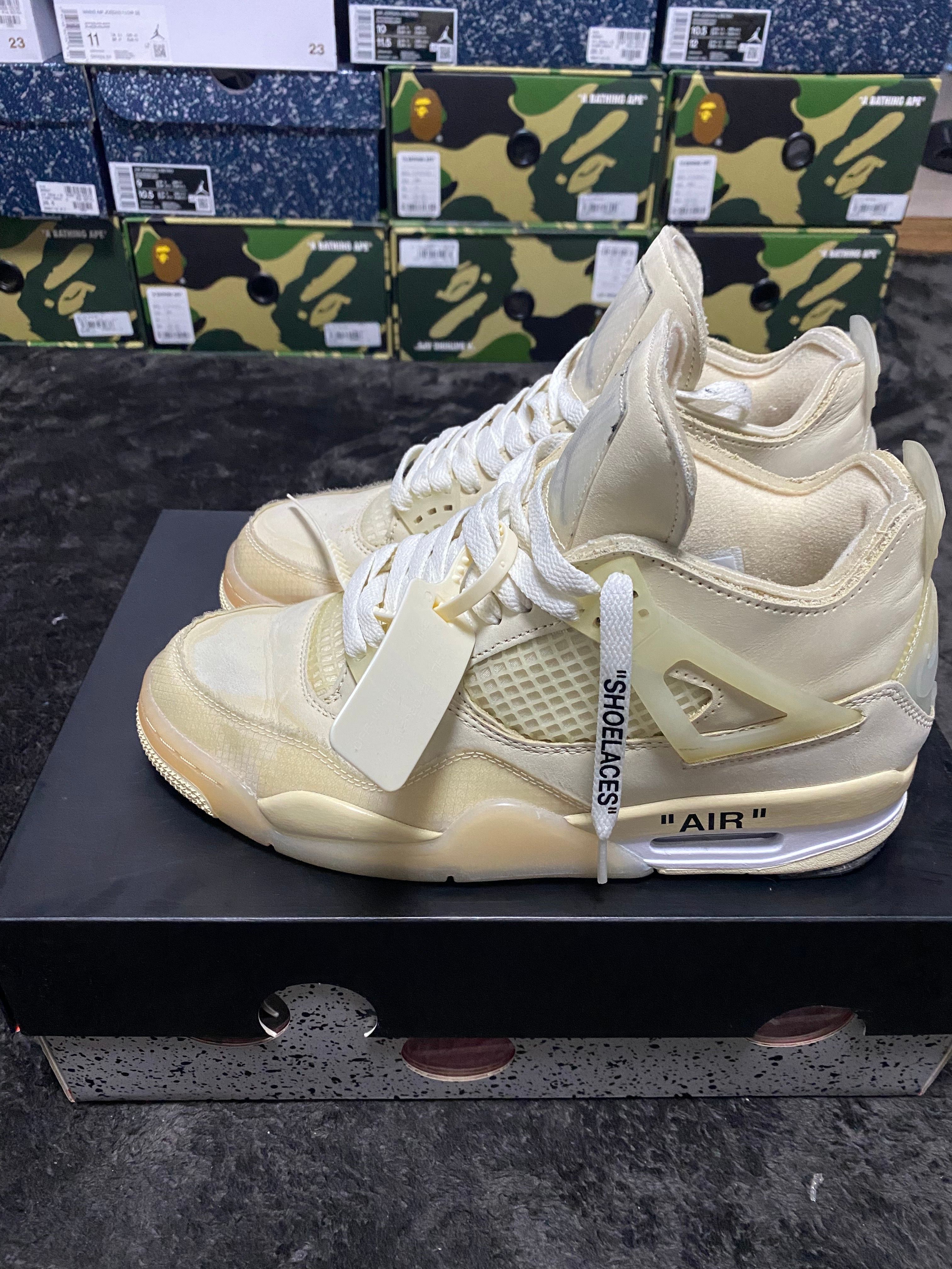 Off-White × Nike Women's Air Jordan 4 SP "Sail"