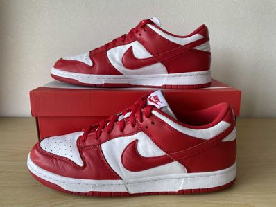 Nike Dunk Low SP "White and University Red"