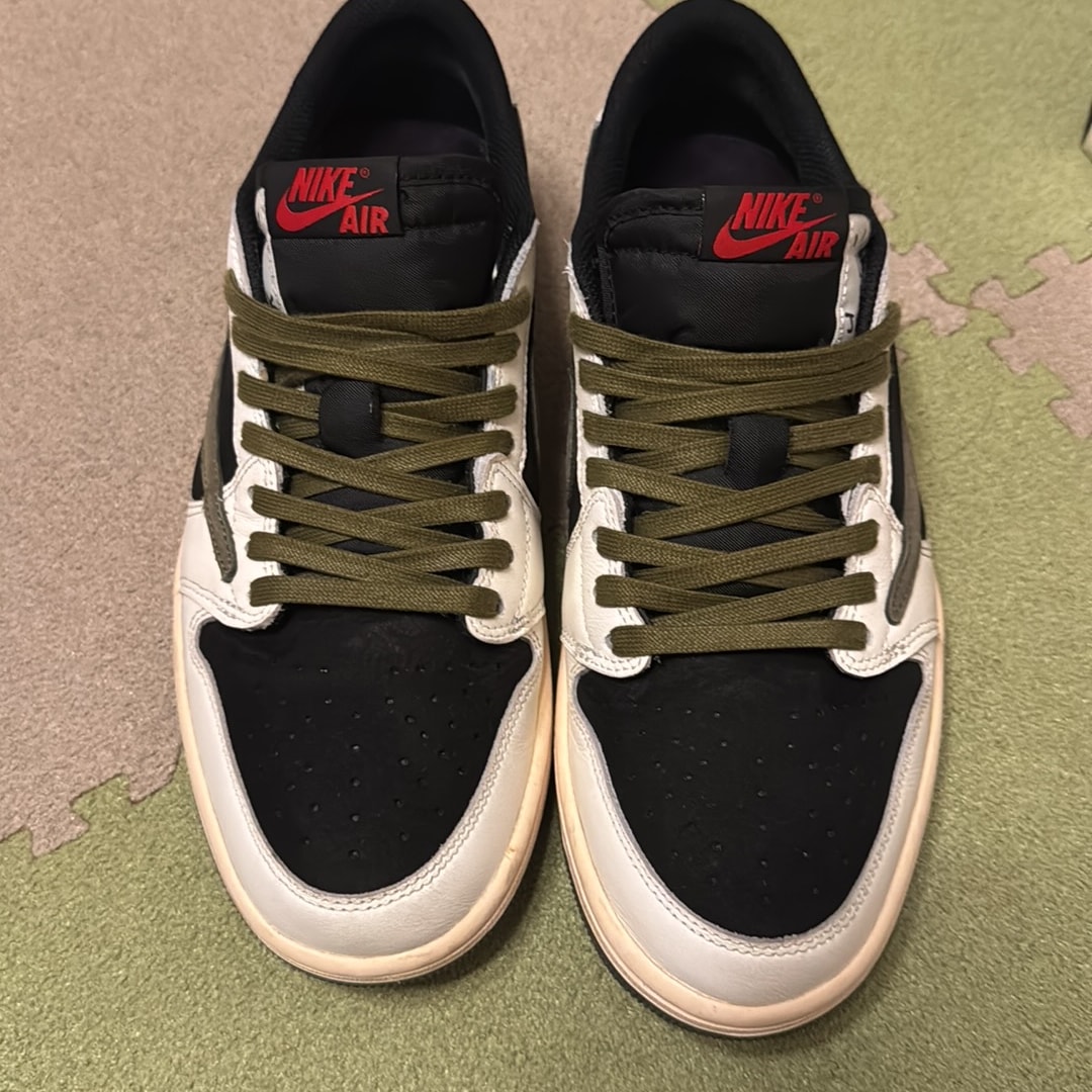 Travis Scott × Nike Women's Air Jordan 1 Low OG "Medium Olive"
