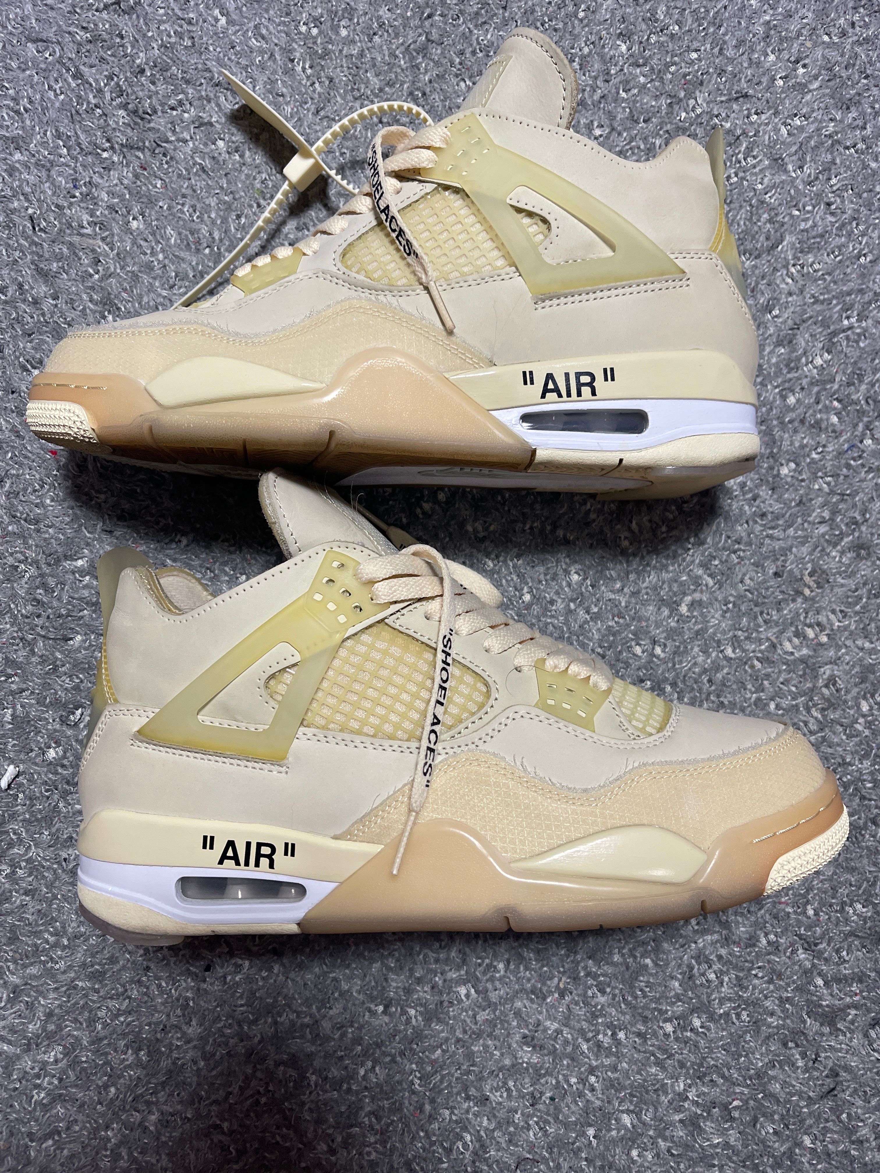 Off-White × Nike Women's Air Jordan 4 SP "Sail"