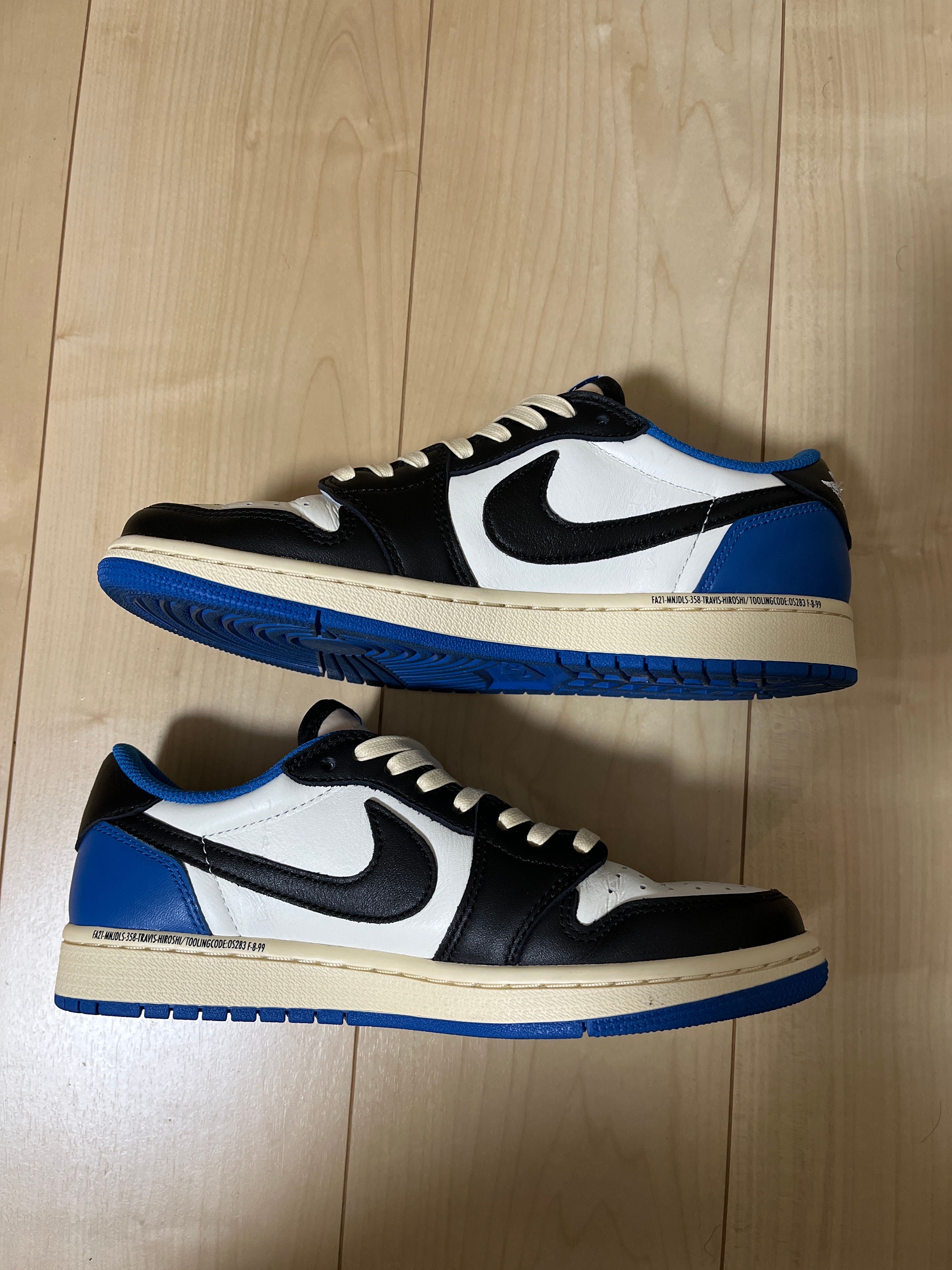 Travis Scott × fragment design × Nike Air Jordan 1 Low OG SP "Military Blue"