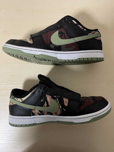 NIKE DUNK LOW SE "BLACK MULTI CAMO"