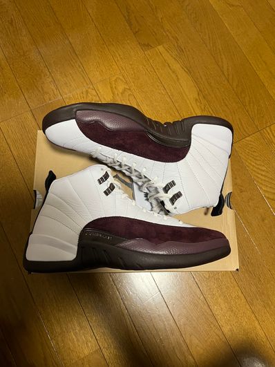 A Ma Maniere × Nike Women's Air Jordan 12 "White and Burgundy Crush"