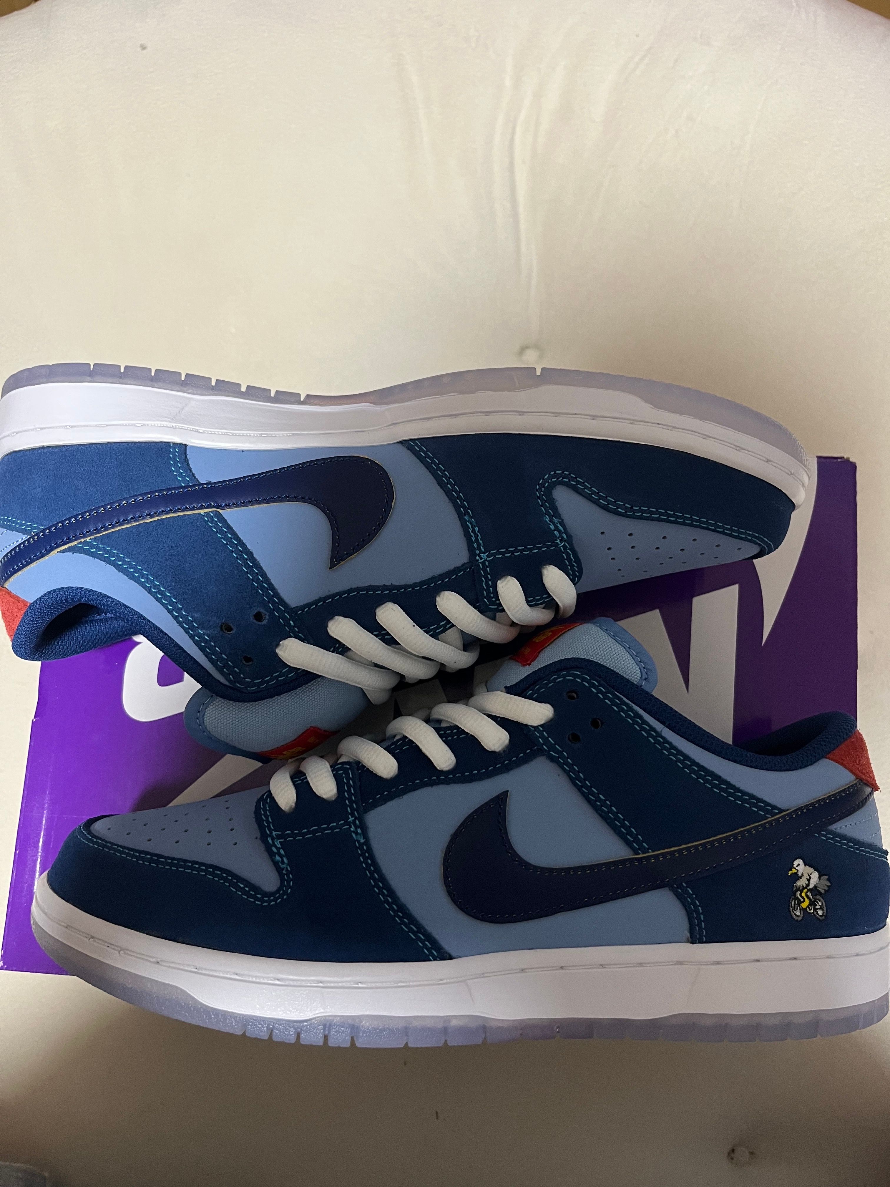 Why So Sad? × Nike SB Dunk Low "Coastal Blue/Speed Yellow-University Red"