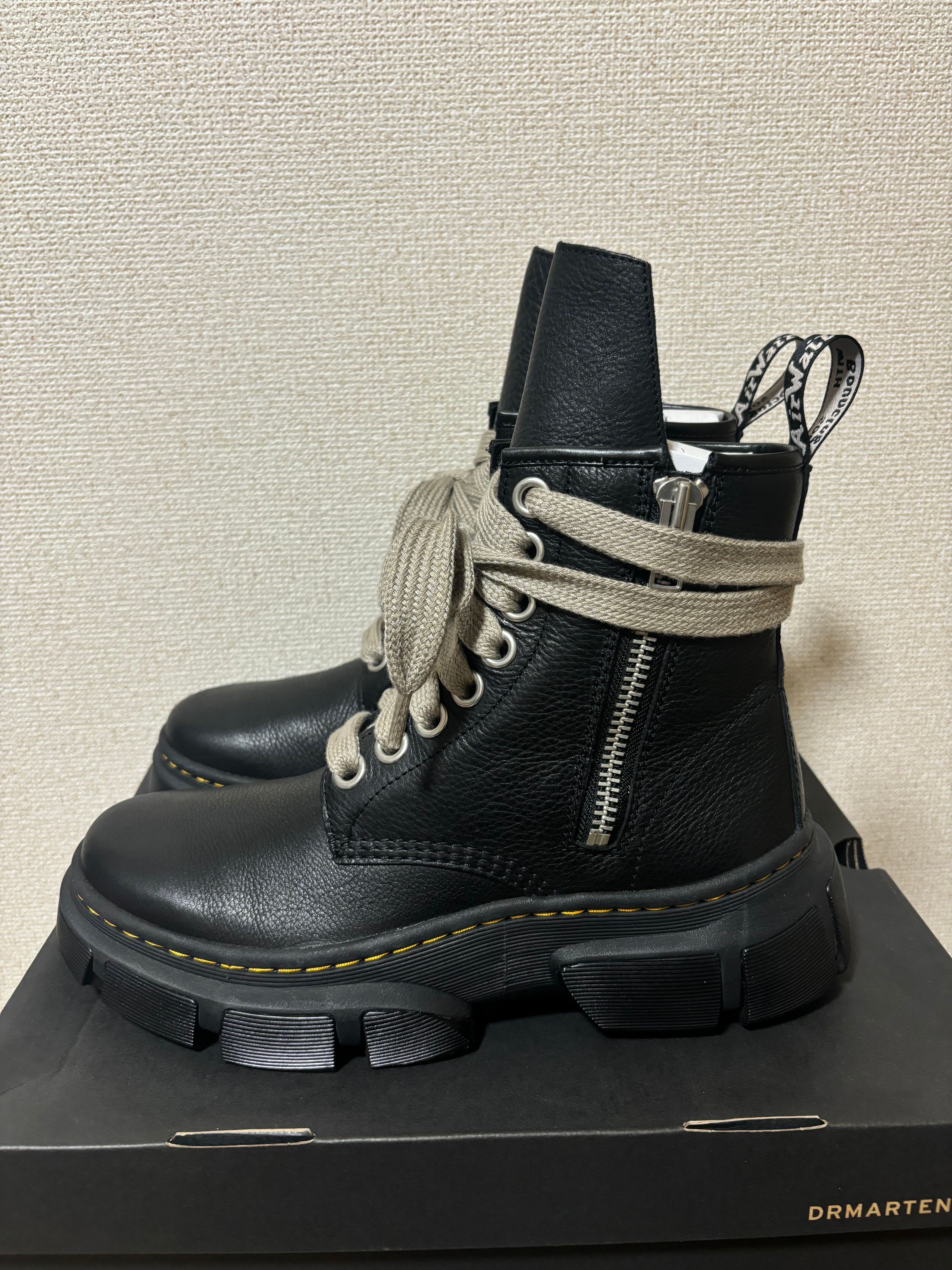 Rick Owens × Dr.Martens 1460 DMXL Jumbo Lace Boot "Black"