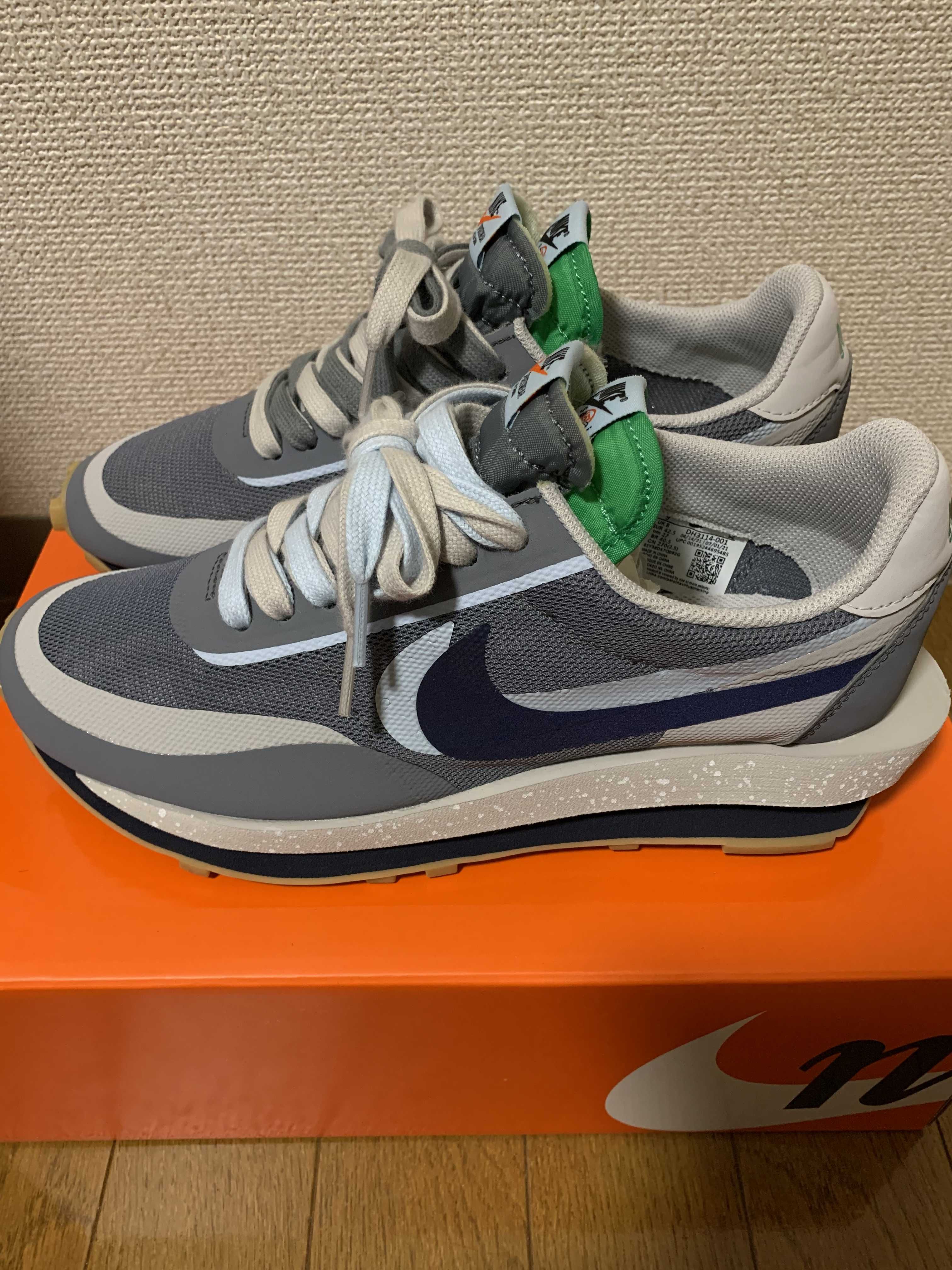 CLOT × Sacai × Nike LD Waffle "Grey Obsidian/Cool Grey"
