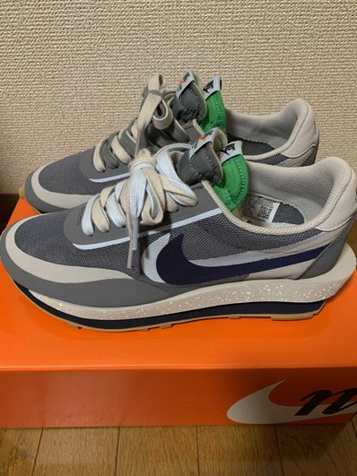 CLOT × Sacai × Nike LD Waffle "Grey Obsidian/Cool Grey"