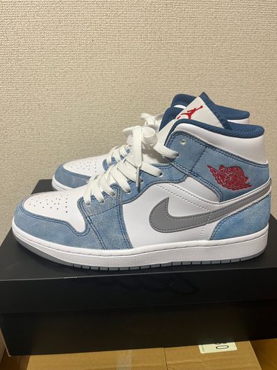 Nike Air Jordan 1 Mid SE "White/Hyper Royal/Red"