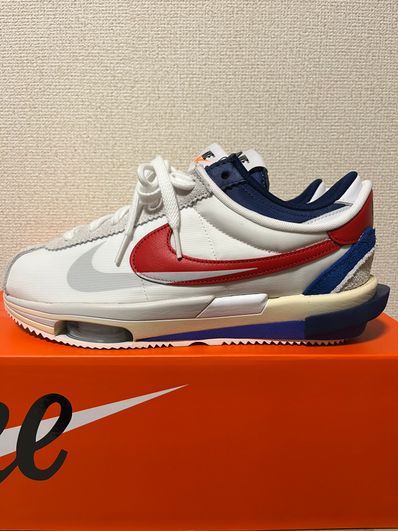 sacai × Nike Zoom Cortez "White and University Red"