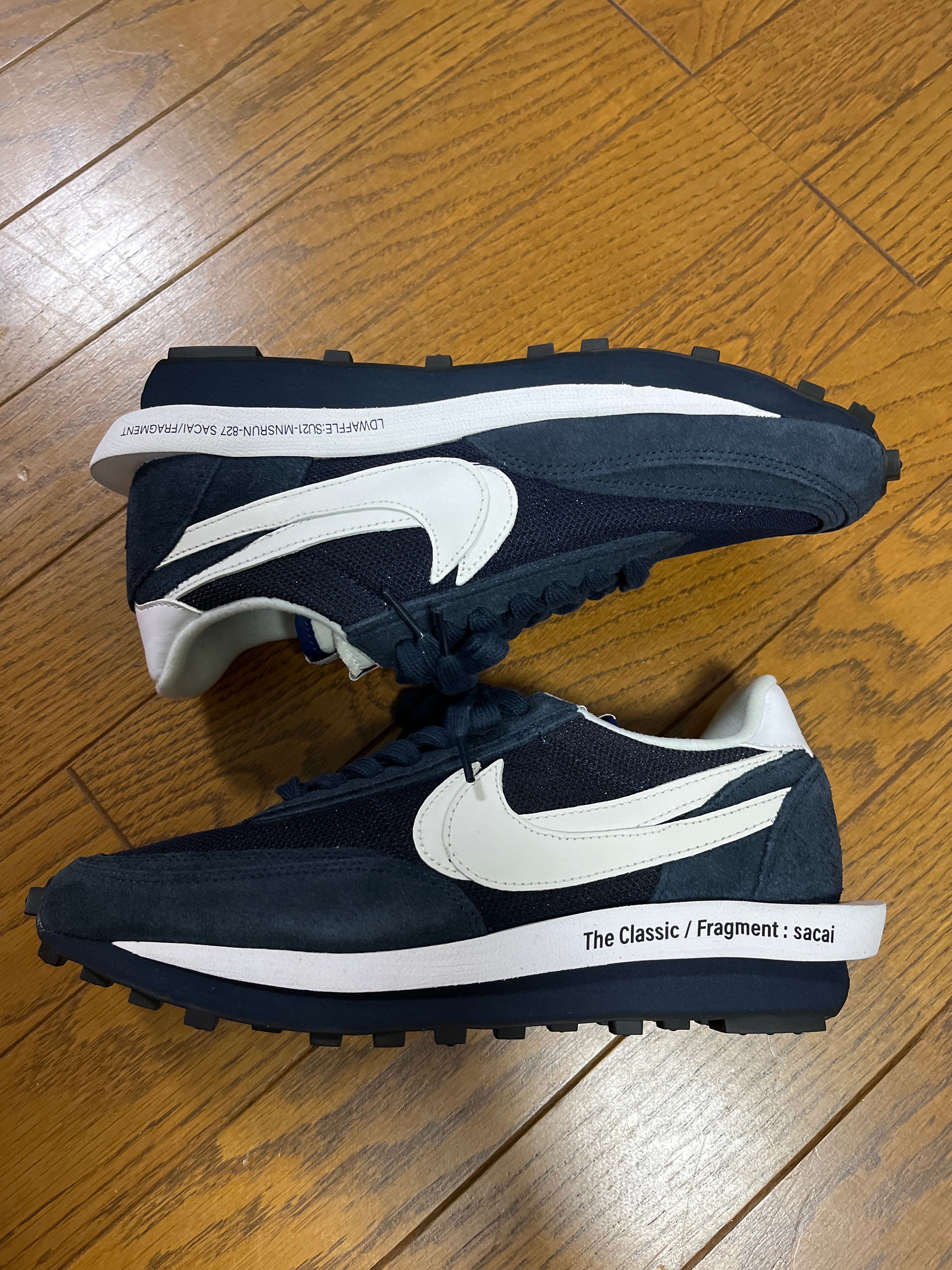 Fragment × sacai × Nike LD Waffle "Blackended Blue"